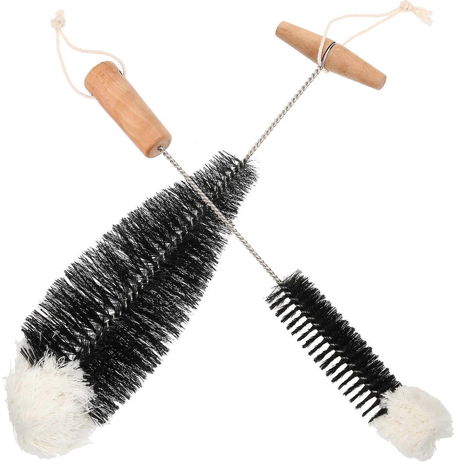 Stück Glasbecherbürsten, Multifunktionale Reinigungsbürsten-34.5x8.5cm-black