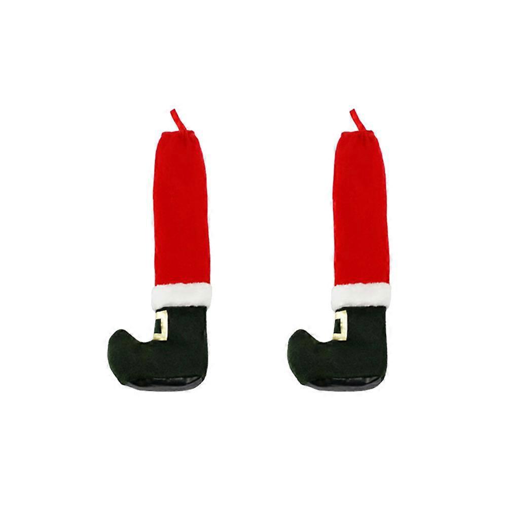 2er-set Weihnachts-stuhlfüßeüberzüge, Einzigartige Stuhlbeinhüllen, Tischfußüberzüge, Möbelschutz Für Zuhause, Wohnung, Studentenwohnheim-42x14cm