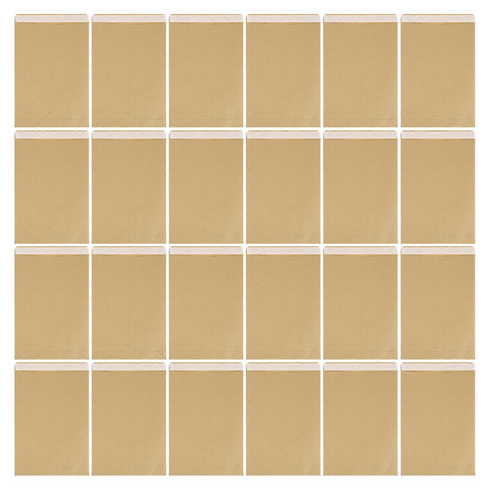 50 Stück Kraftpapiertüten Zur Aufbewahrung Von Briefumschlägen, Braune Briefumschläge, Kraftpapier-briefumschläge-23.5x16.5x0.1cm-khaki