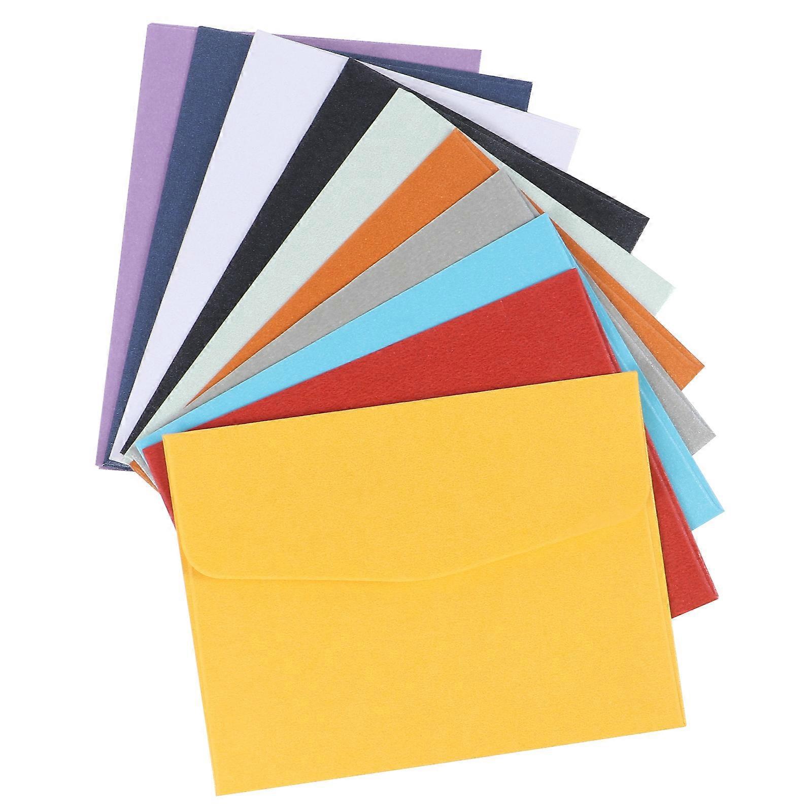 100 Stück Mini-briefumschläge, Bunte Papierumschläge, Fotobriefumschläge-10x7.5cm