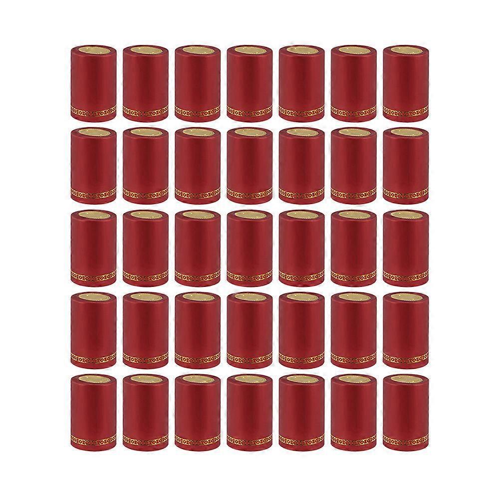 200 Stück Schrumpfkapseln Für Weinflaschen, Schrumpffolien, Staubschutzhüllen-4.8x3.3x3.3cm-red