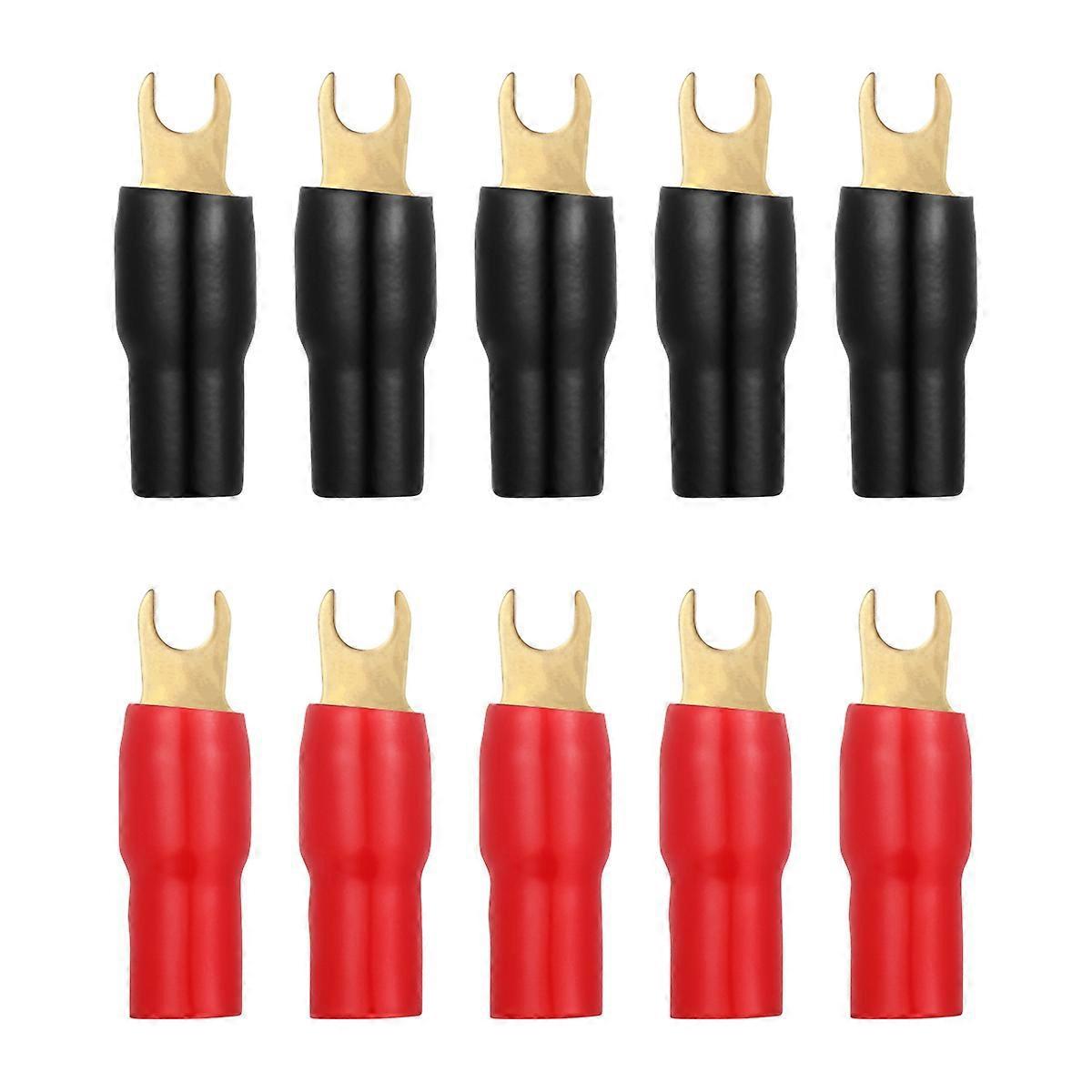 Schalterstecker 4ga Klemmen Crimp-anschlüsse Lautsprecherkabelverbinder Flachsteckverbinder