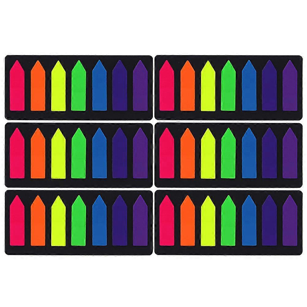Sets Fluoreszierende Linealkarten-haftnotizen-kombination Bunte Haftnotizblöcke-11x5x0.2cm-colorful