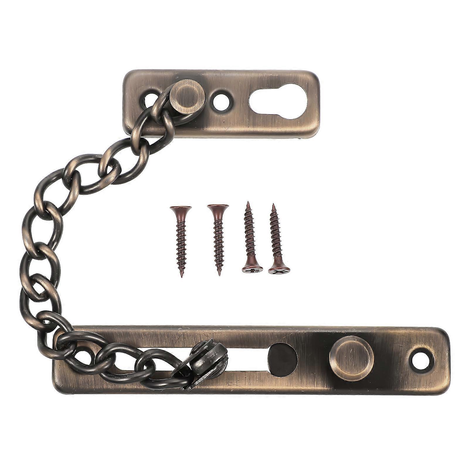 Set Türriegel Hotelschloss Türkettenschloss Edelstahl Sicherheitskette-13x2x2cm