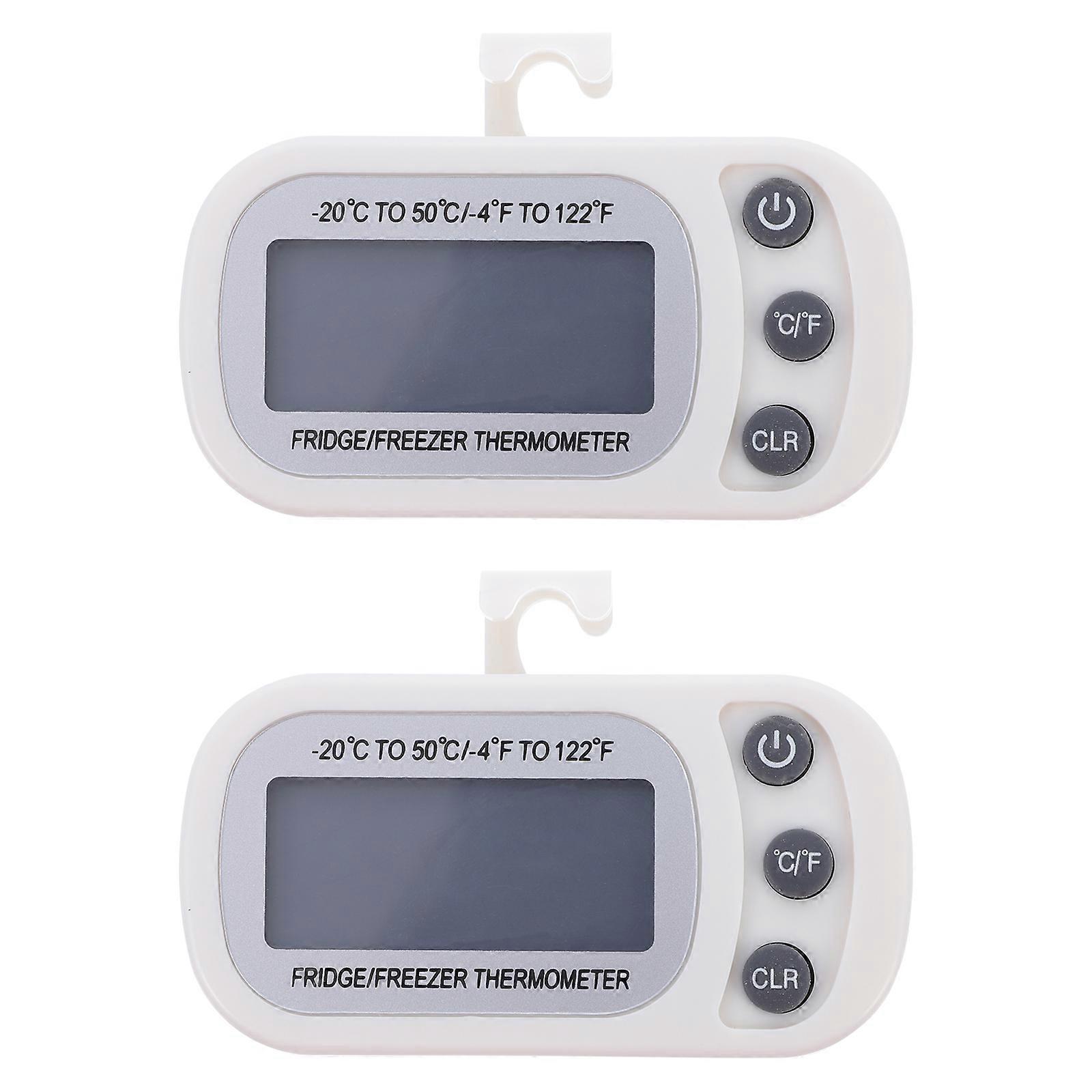 Stück Wlan-thermometer, Digitales Tragbares Temperaturmessgerät Für Kühlschrank Und Gefrierschrank-9x6x2cm-white