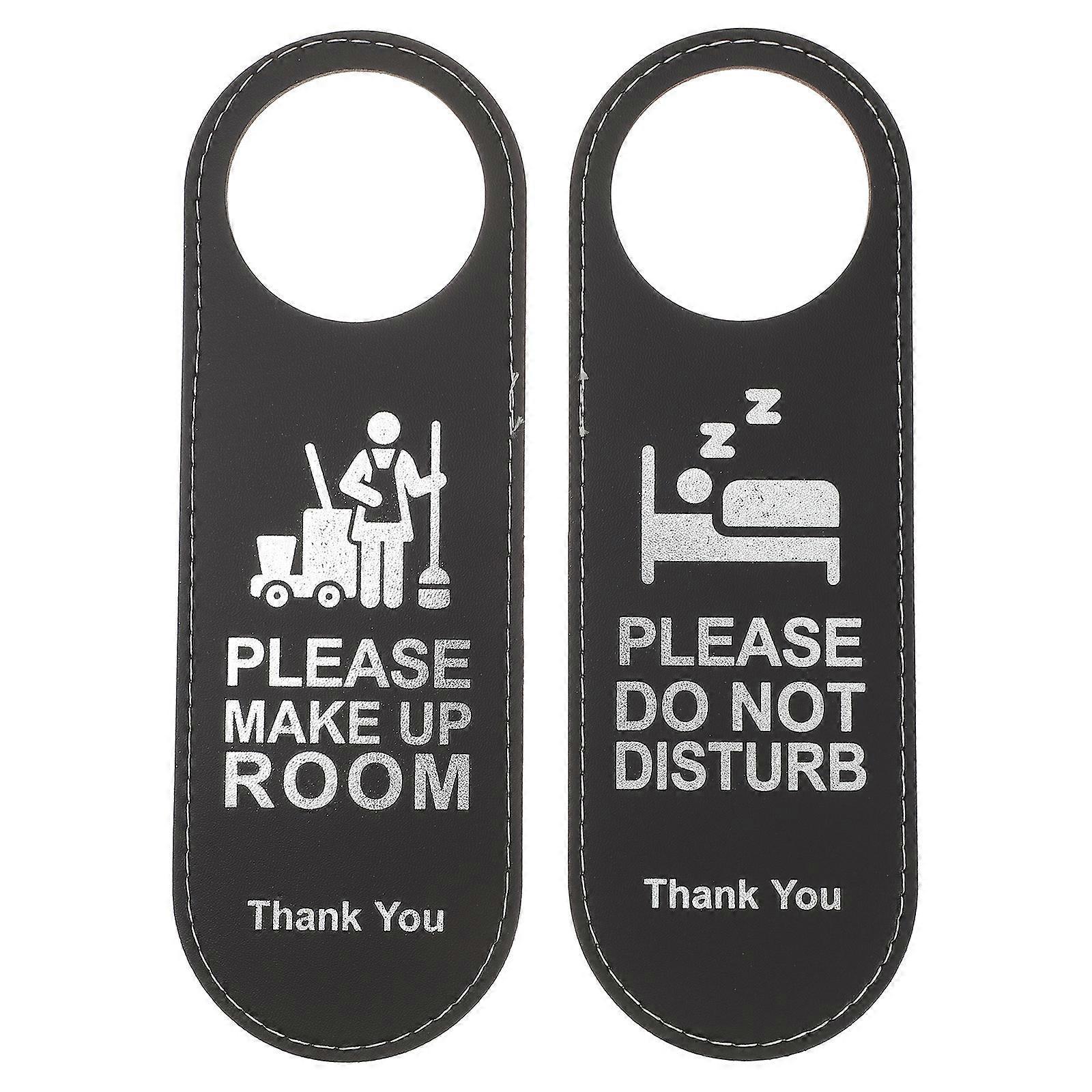 Stück Türschilder Für Schminkräume – „bitte Nicht Stören“ – Türhänger Für Hotels-24x8cm-black