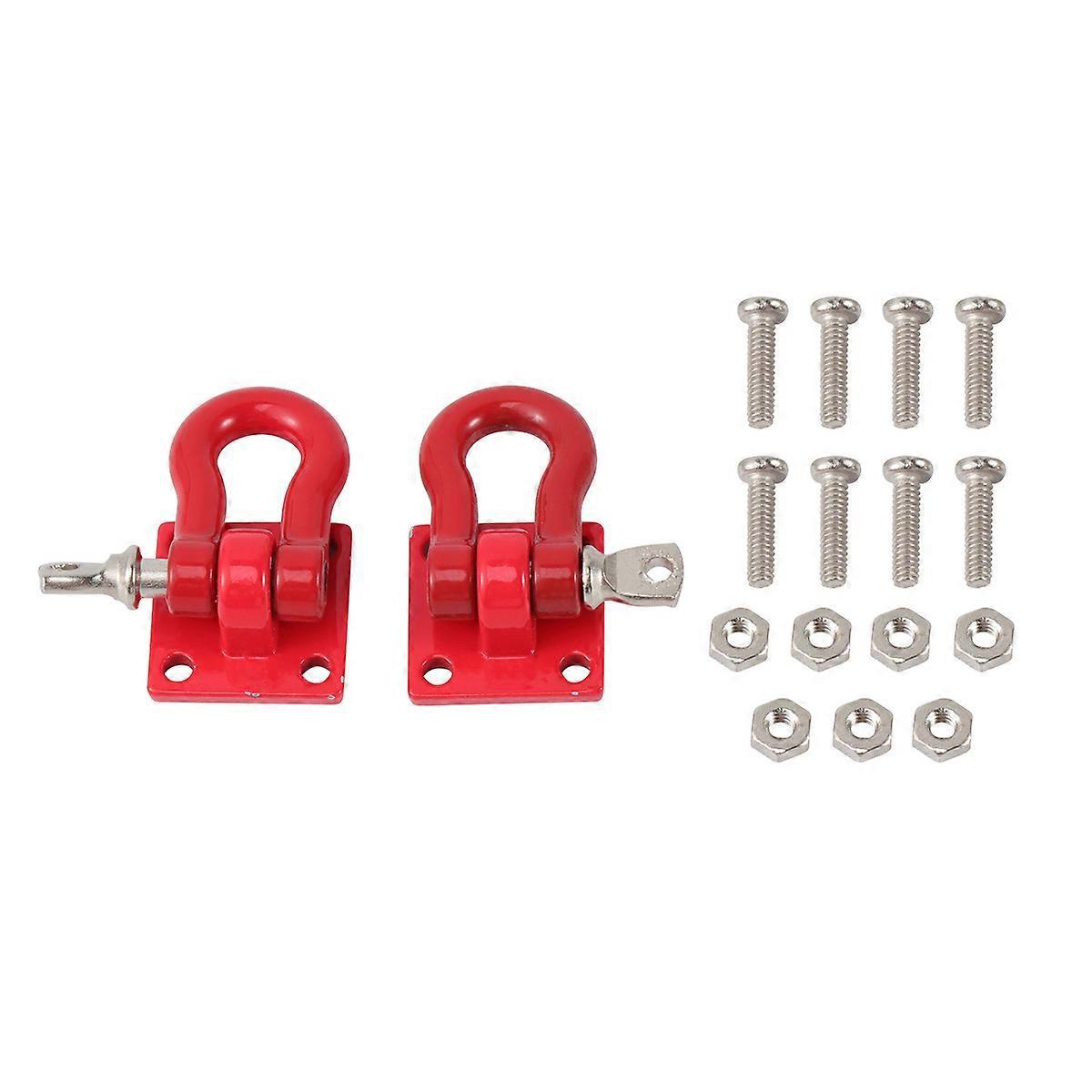 2-teiliges Wohnmobilzubehör: Anhängerkupplung, Anhängersteuerung, Metall-s-haken-2pcs-red