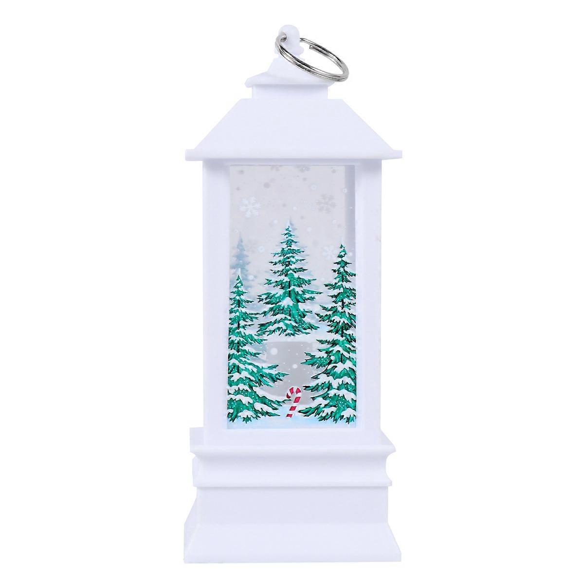 Dekorative Laterne Im Weihnachtsstil, Bezaubernde Nachtlampe, Exquisite Led-tischleuchte Für Zuhause Und Schlafzimmer (großer Weißer Schneemann, Ohne Batterie)-l