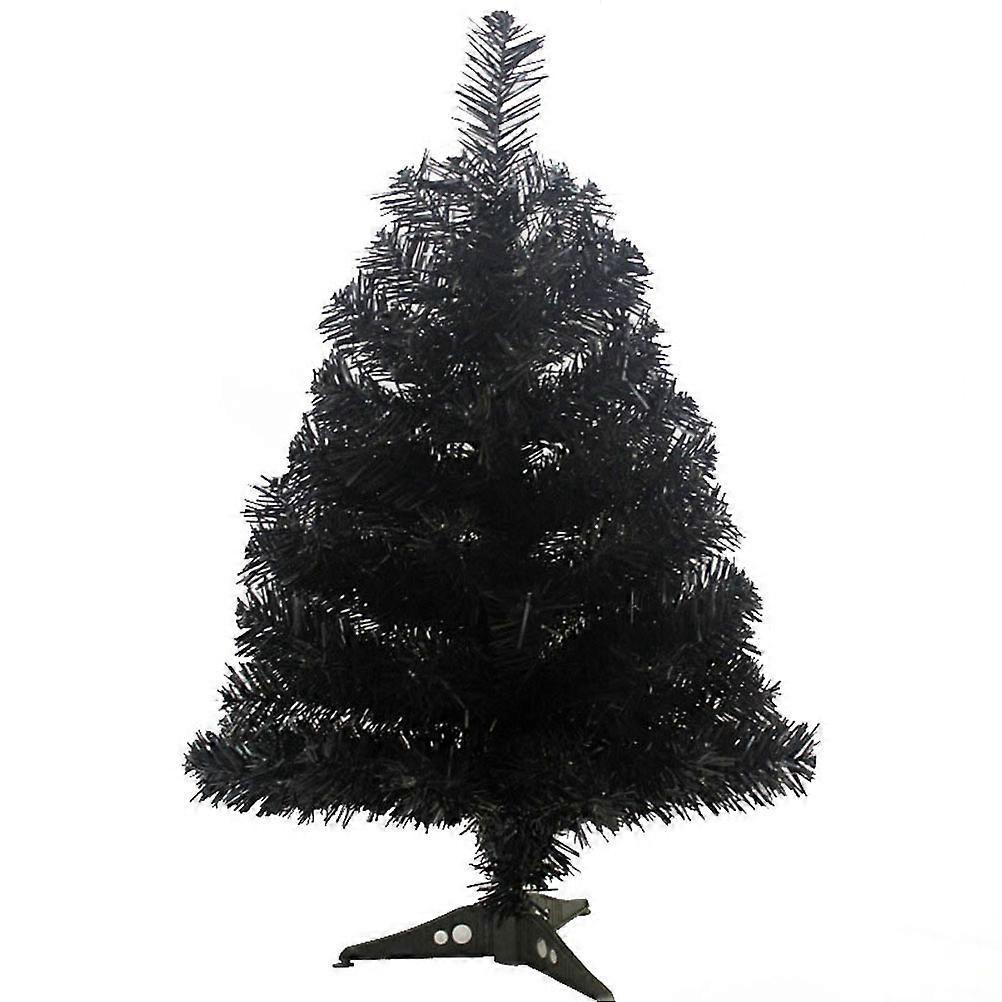 60 Cm Künstlicher Weihnachtsbaum Mit Kunststoffständer Für Weihnachtsdekoration Zu Hause (schwarz)-white