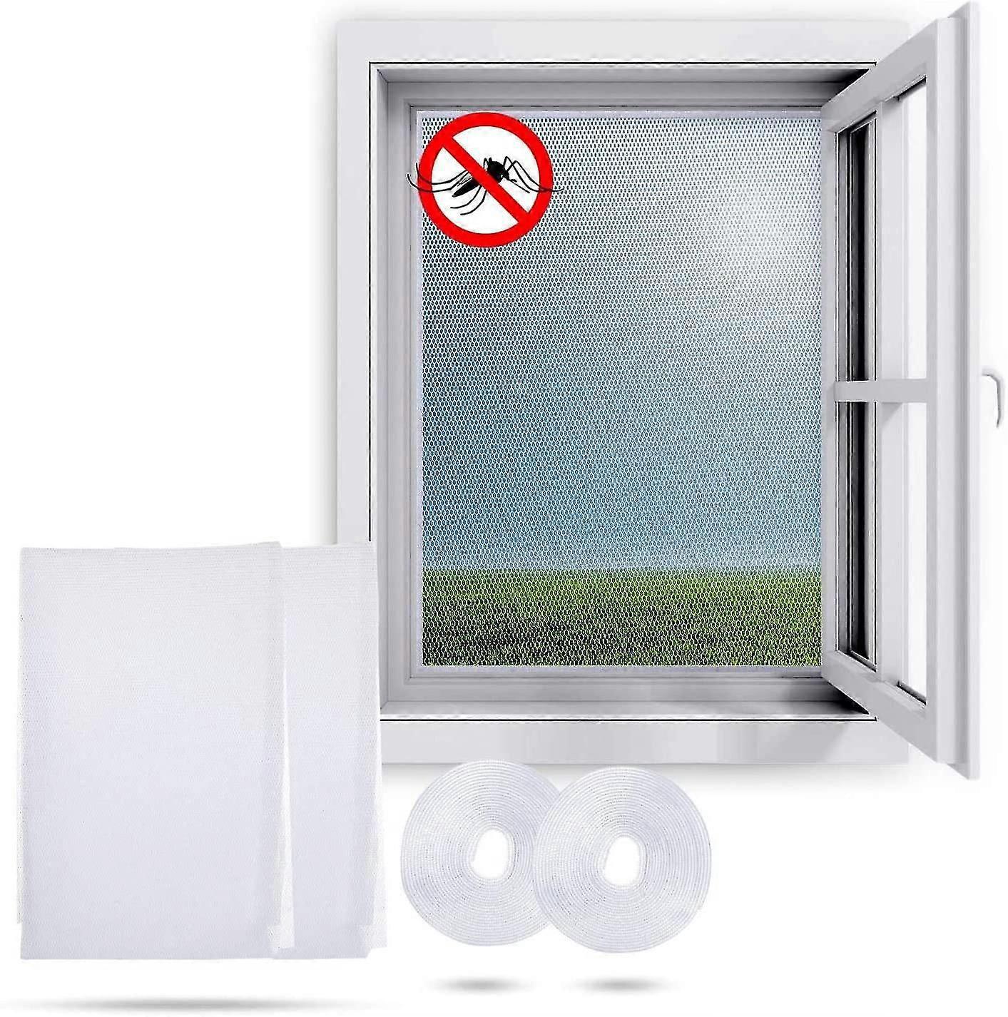 Stück Selbstklebende Fliegengitter-fenstergitter Gegen Mücken-2pcs-white