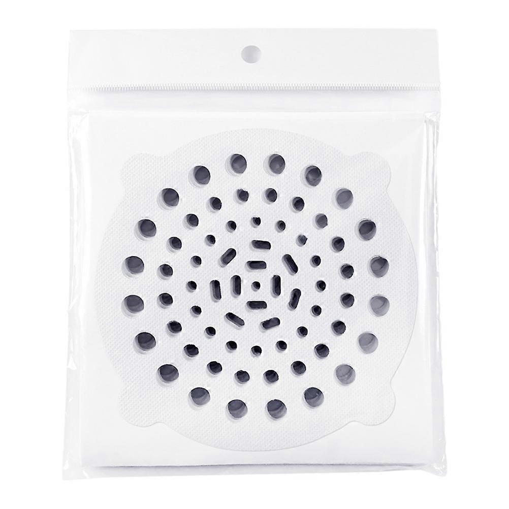Stück Einweg-duschabfluss-aufkleber, Badezimmer-bodenablauf-anti-verstopfungs-aufkleber-10x10cm-white