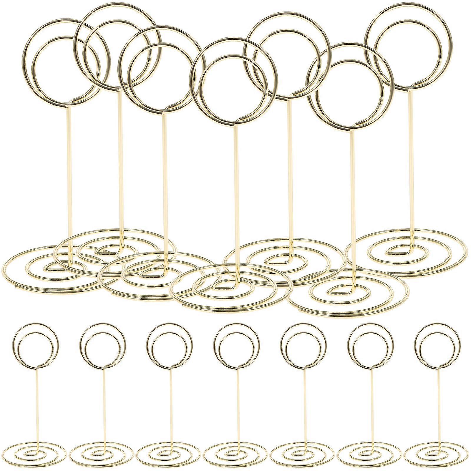 20 Stück Tischnummernhalter Für Partys, Platzkartenclips, Preisschildhalter-8.5x4cm-golden