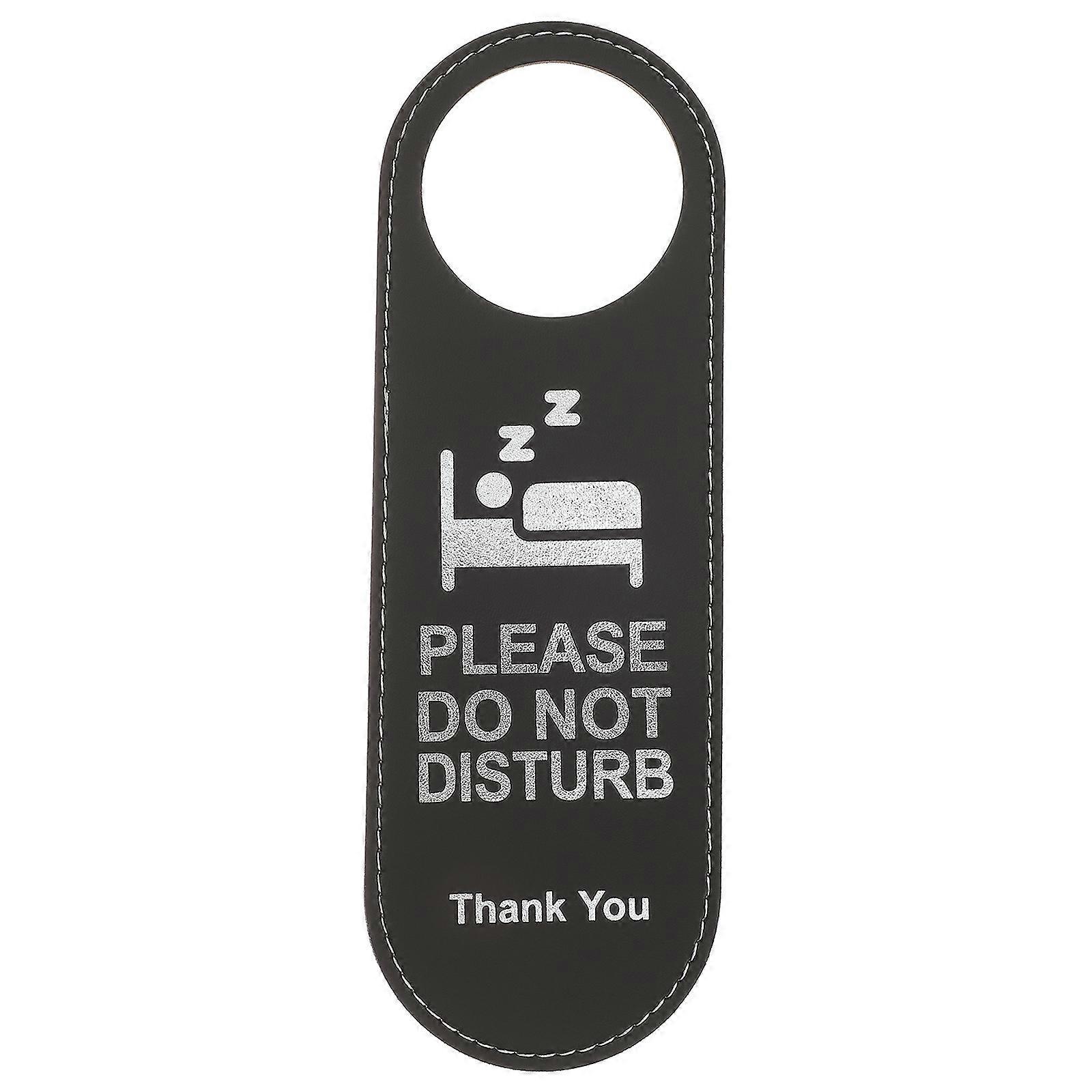 Türdekoration Für Die Haustür, Schlafzimmertürhänger, Türknauf, „bitte Nicht Stören“-türschild, Türhänger Aus Leder, „bitte Nicht Stören“-türhänger-24x8cm