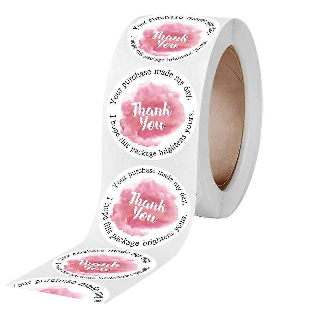 1 Rolle/500 Stück Dankeschön-aufkleber, Dekorative Geschenkverpackungs-verschlussaufkleber-2.5x2.5cm