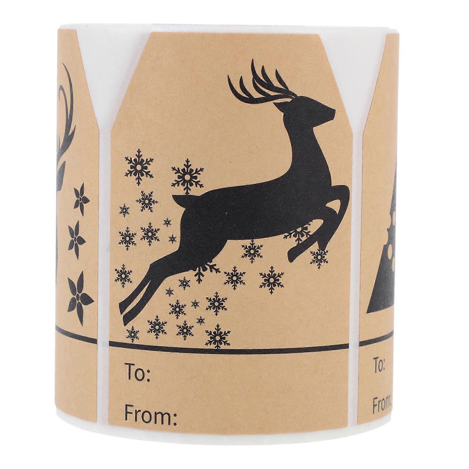 Selbstklebende Geschenkanhänger, Weihnachtsumschläge, Verpackungsaufkleber, Selbstklebende Geschenketiketten, Weihnachtsumschlagaufkleber, Geschenkverpackungsaufkleber-7.6x5.3x0.1cm