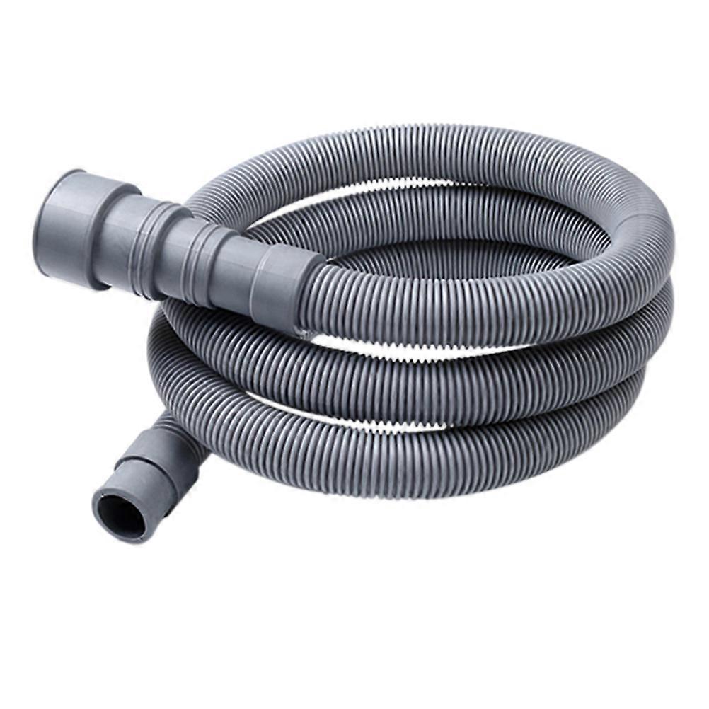 Flexibler Waschmaschinen-abflussschlauch, Wasserschlauch-set, Waschmaschinen-ablaufschlauch, Waschmaschinen-wasserzulaufschlauch, Automatischer Waschmaschinenschlauch-200x3.8x3.8cm-dark Grey