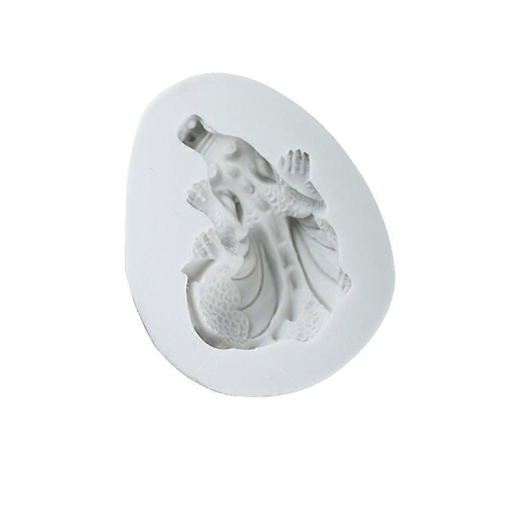 Schicke Dinosaurier-osterform, Interessante Silikonform, Fondant-kuchenform, Schokoladenform, Kreatives Backwerkzeug Für Die Heimbäckerei-953cm-white