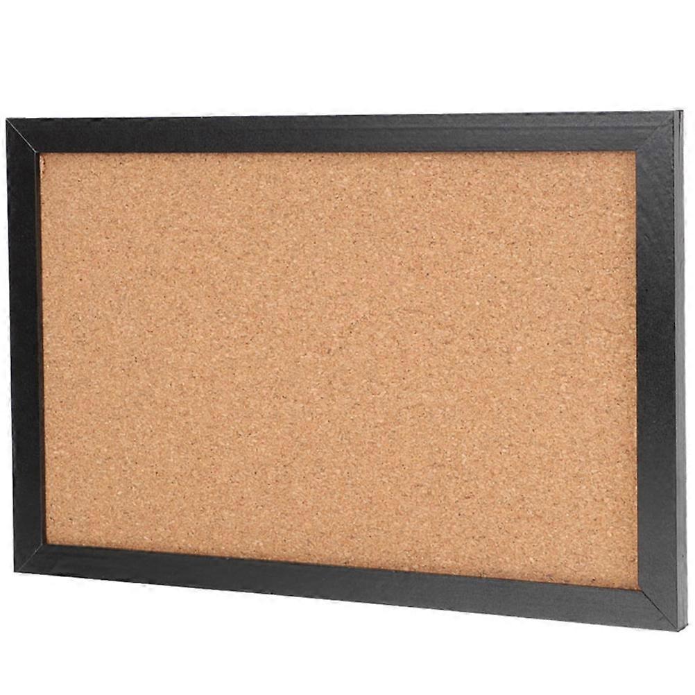 Schwarzes Brett, Haushalts-nachrichtenbrett, Dekoratives Bulletin-board-rahmen-display, Büroaccessoire-40x30cm-black