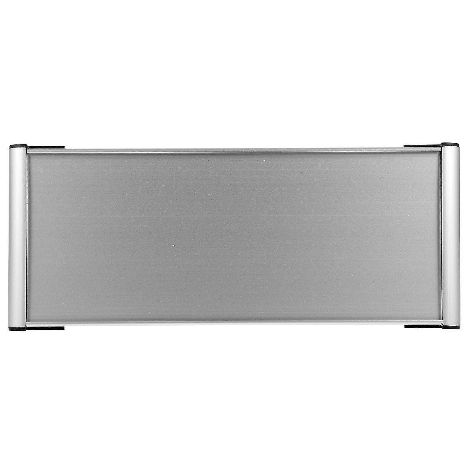 Türschild Mit Namensschild (leer) – Abteilung/büro – Türschild Aus Aluminium-28.00x12.00x1.50cm-silver