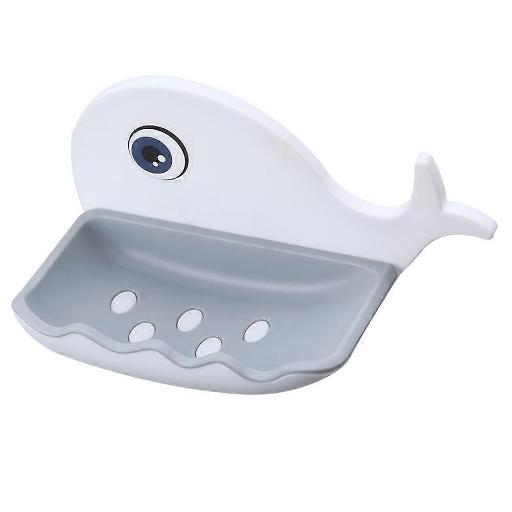 Selbstklebende, Wandhängende Seifenablagen Mit Abfluss – Seifenhalter Fürs Badezimmer (ohne Bohren)-13x7.5cm-white