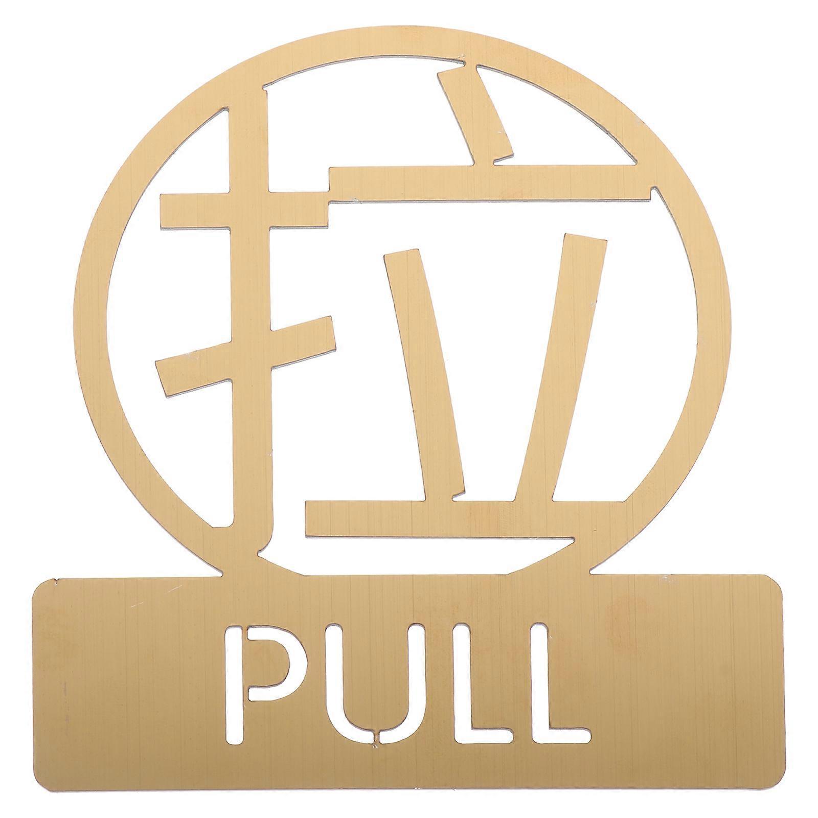 Stück Edelstahl-erinnerungsschild, Türdrück- Und -ziehschild, Türkennzeichnungsschild-11.2x10x0.2cm