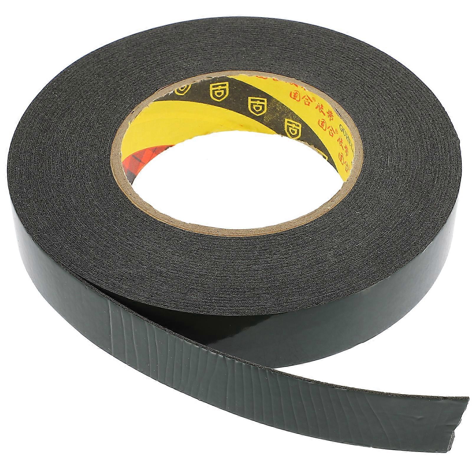 1 Rolle Doppelseitiges Klebeband, Montageband, Abdeckband, Zierband-10x2.5x0.2cm-black
