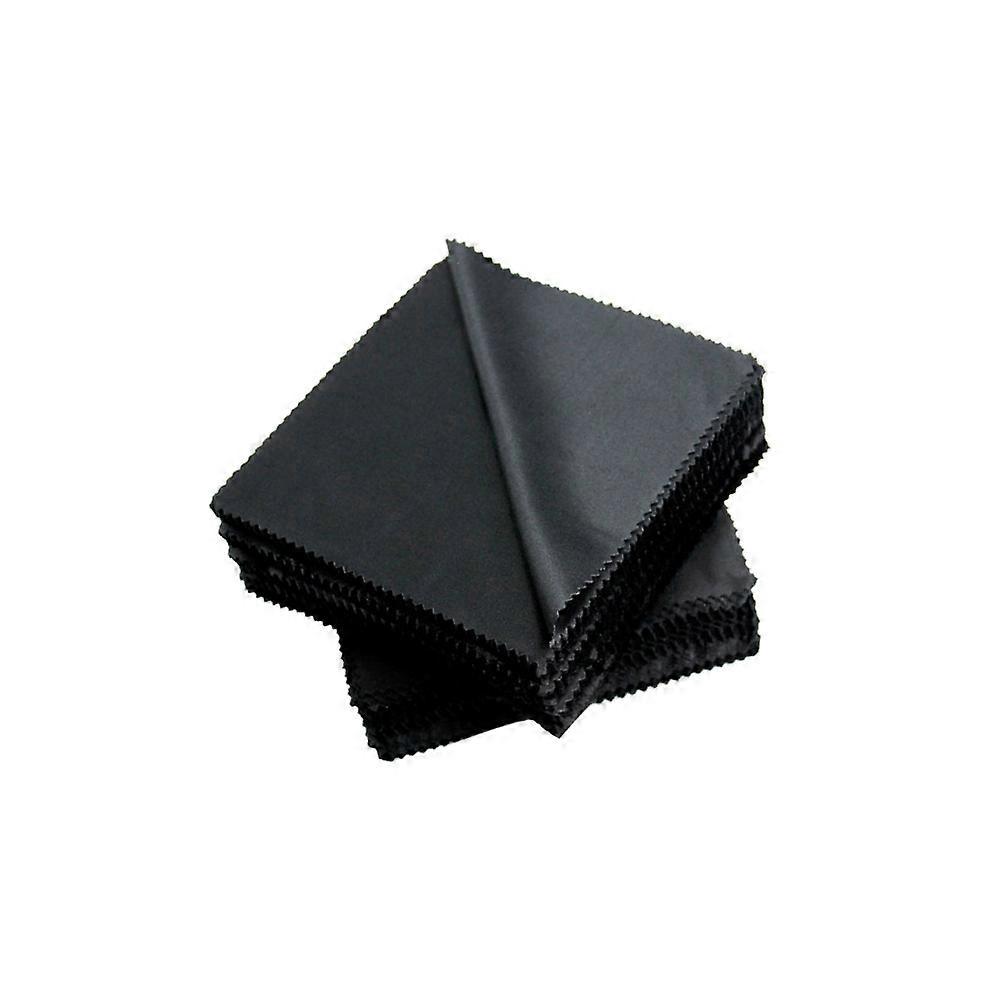 100 Stück Mikrofasertücher Zur Brillenreinigung, Uhrenreinigung, Sonnenbrillenreinigung, Linsenreinigung-15x15cm-black