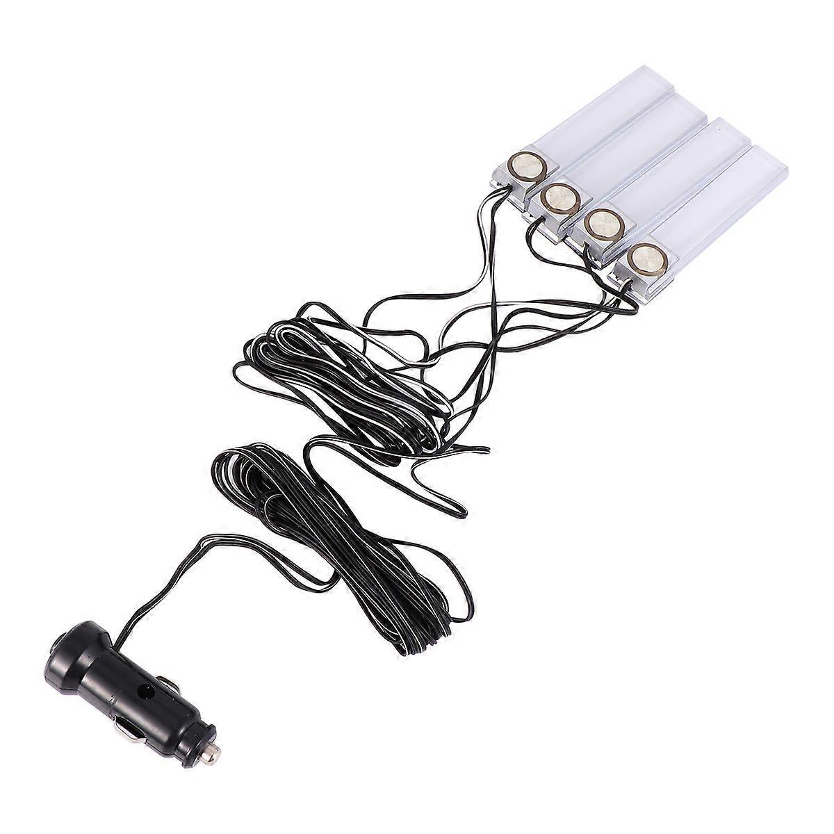 1 Set Auto-ambientelampe, Led-innenraumbeleuchtung, Bunte Blinklichter Für Auto-10x2cm-colorful