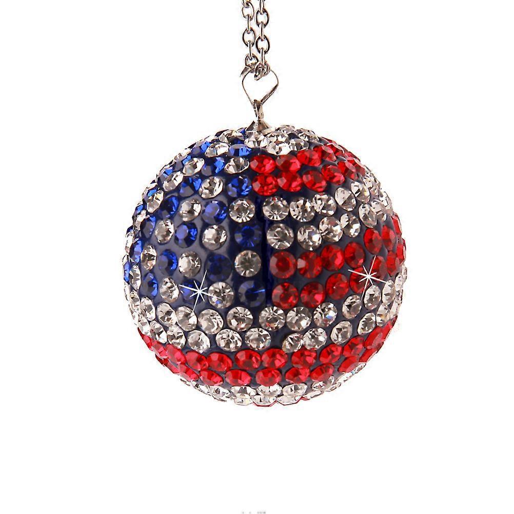 Strass-auto-anhänger, Auto-innenausstattung, Kreative Hängekugel, Auto-accessoires Zur Dekoration (us-flagge)-453.5cm