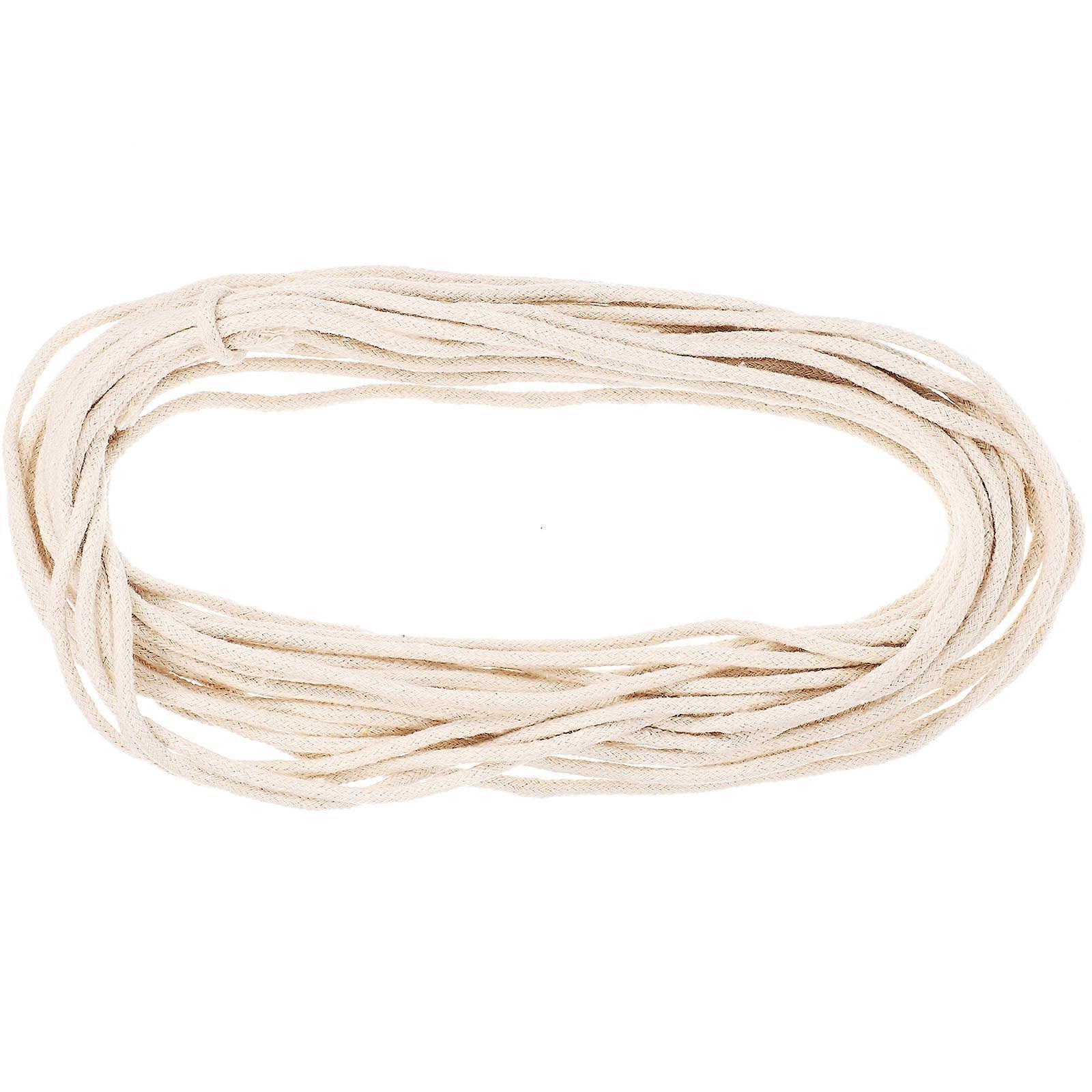 2 Rollen Petroleumlampendochte, Öllampendochte, Geflochtene Öllampendochte, Multifunktions-baumwolldochte-1000x0.4x0.4cm-white