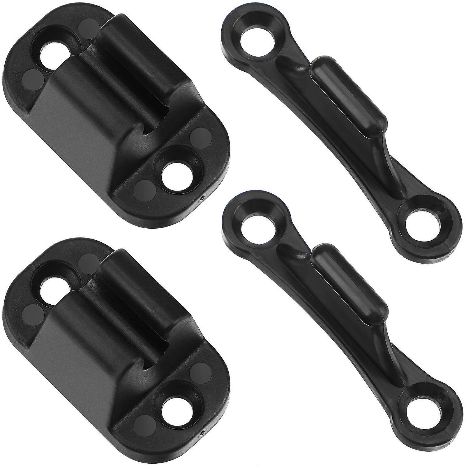 2 Stück Türbefestigungswerkzeuge, T-förmige Türstopper, Halteriegel Für Wohnmobile Und Campervans-6x4cm-black