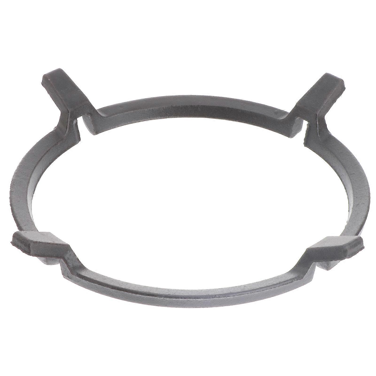 Wok-ring, 4-zackig, Rutschfest, Aus Gusseisen, Küchen-wok-stützring-zubehör-21.5x21.5x3cm-black