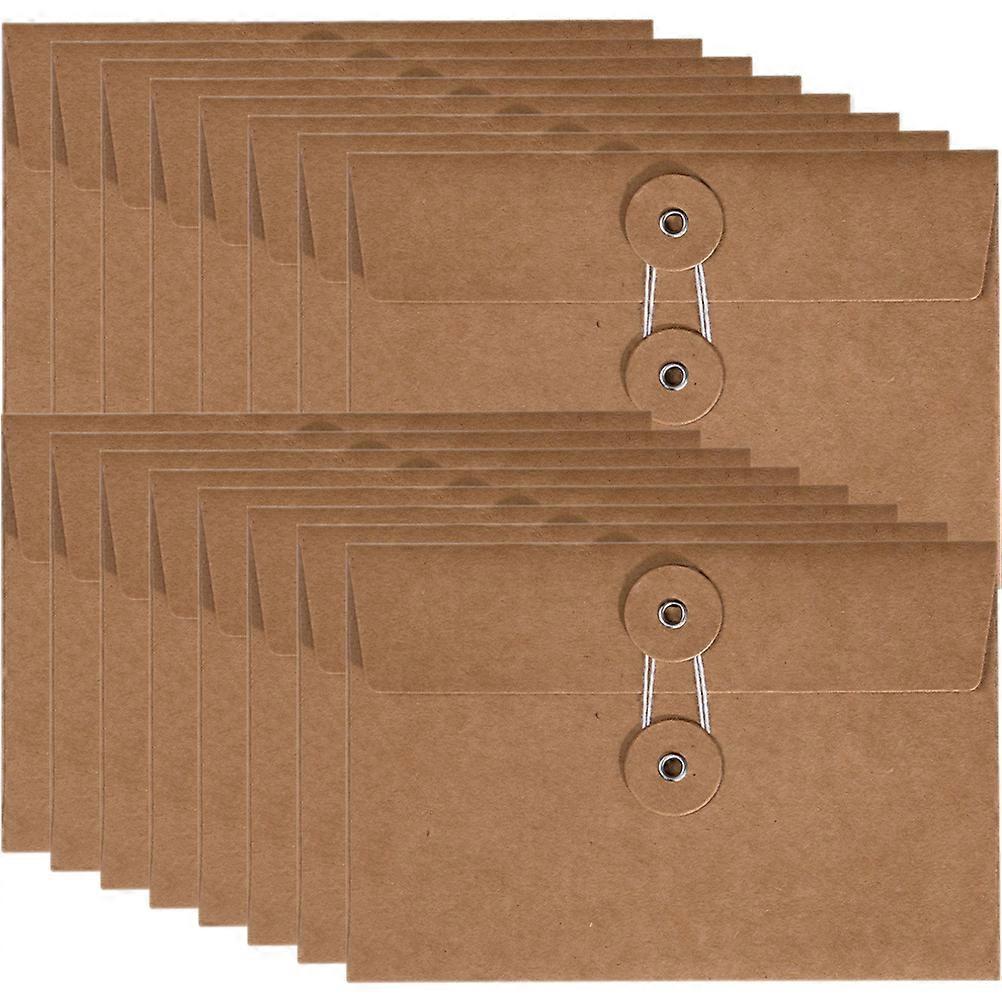 20 Stück Braune Kraftpapier-ersatzmappen, Kraftpapierhalter, Dokumentenorganisatoren, Grußkartenumschläge-17x11.5cm-brown