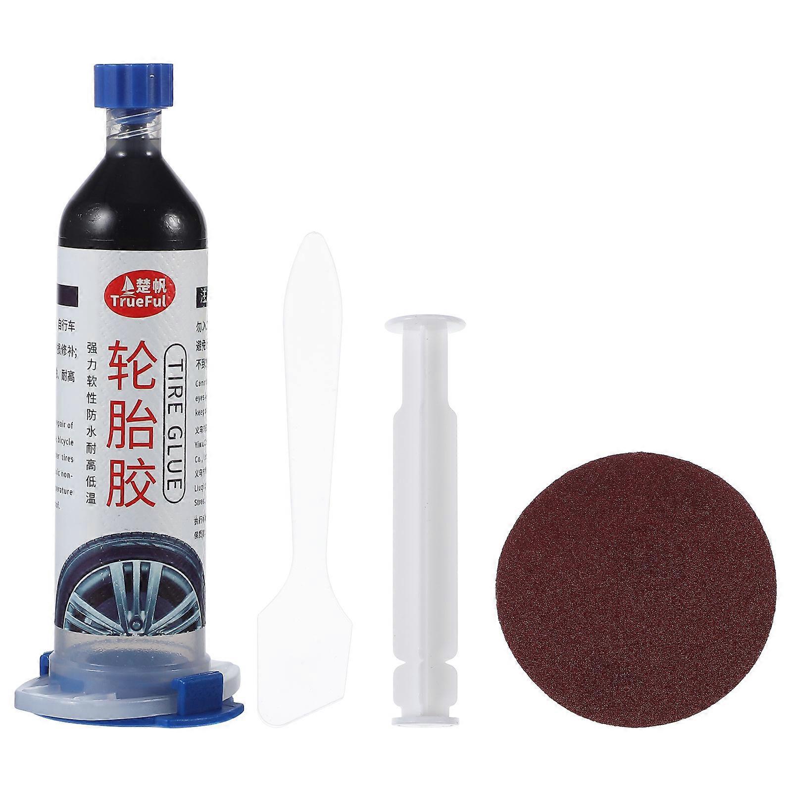 30 Ml Spezialkleber Zur Reparatur Von Autoreifen, Motorradreifen Und Reifenrissen – Starker Reifenreparaturkleber-12x5x4cm