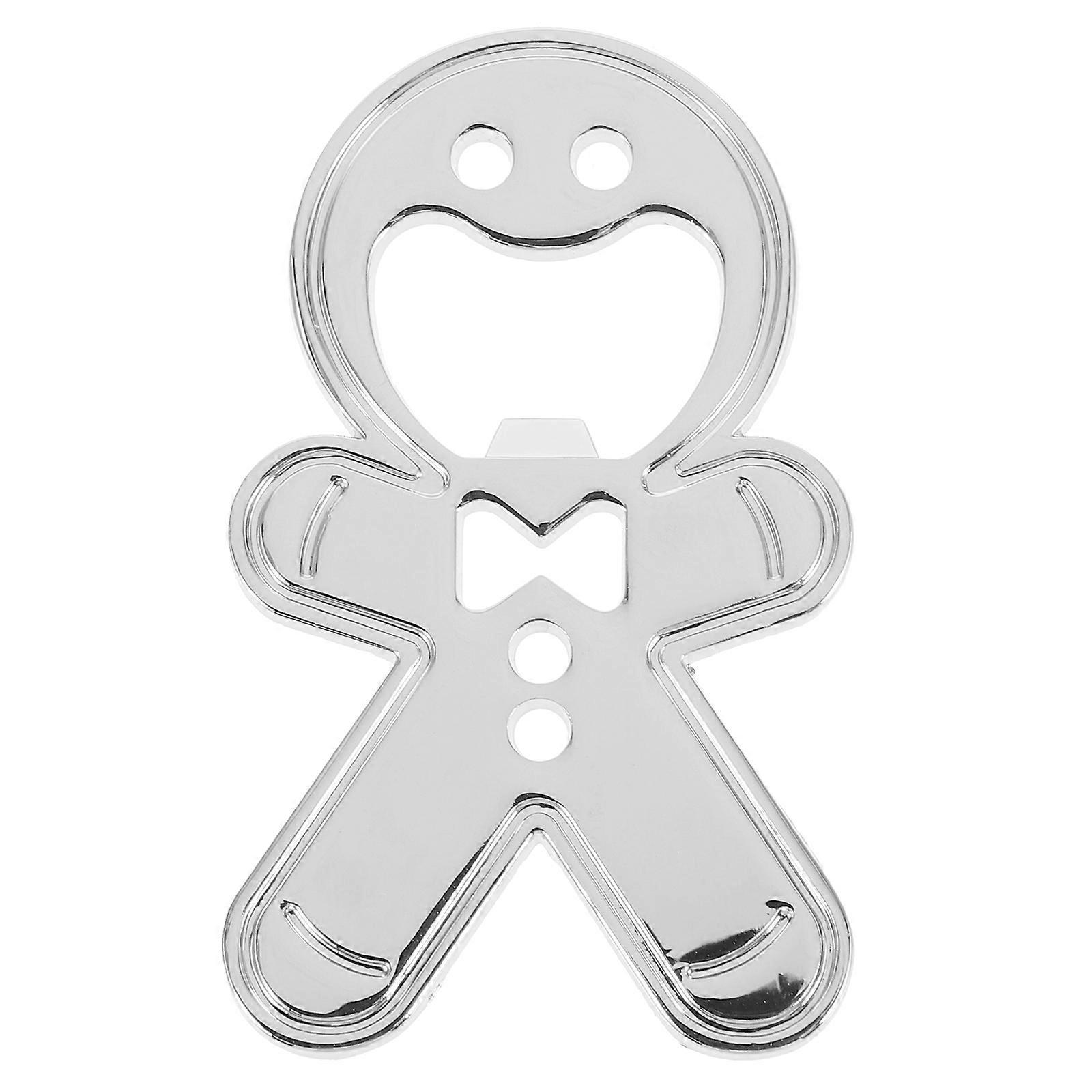 Magnetischer Flaschenöffner In Form Eines Lebkuchenmanns, Bierflaschenöffnungswerkzeug-7x4cm