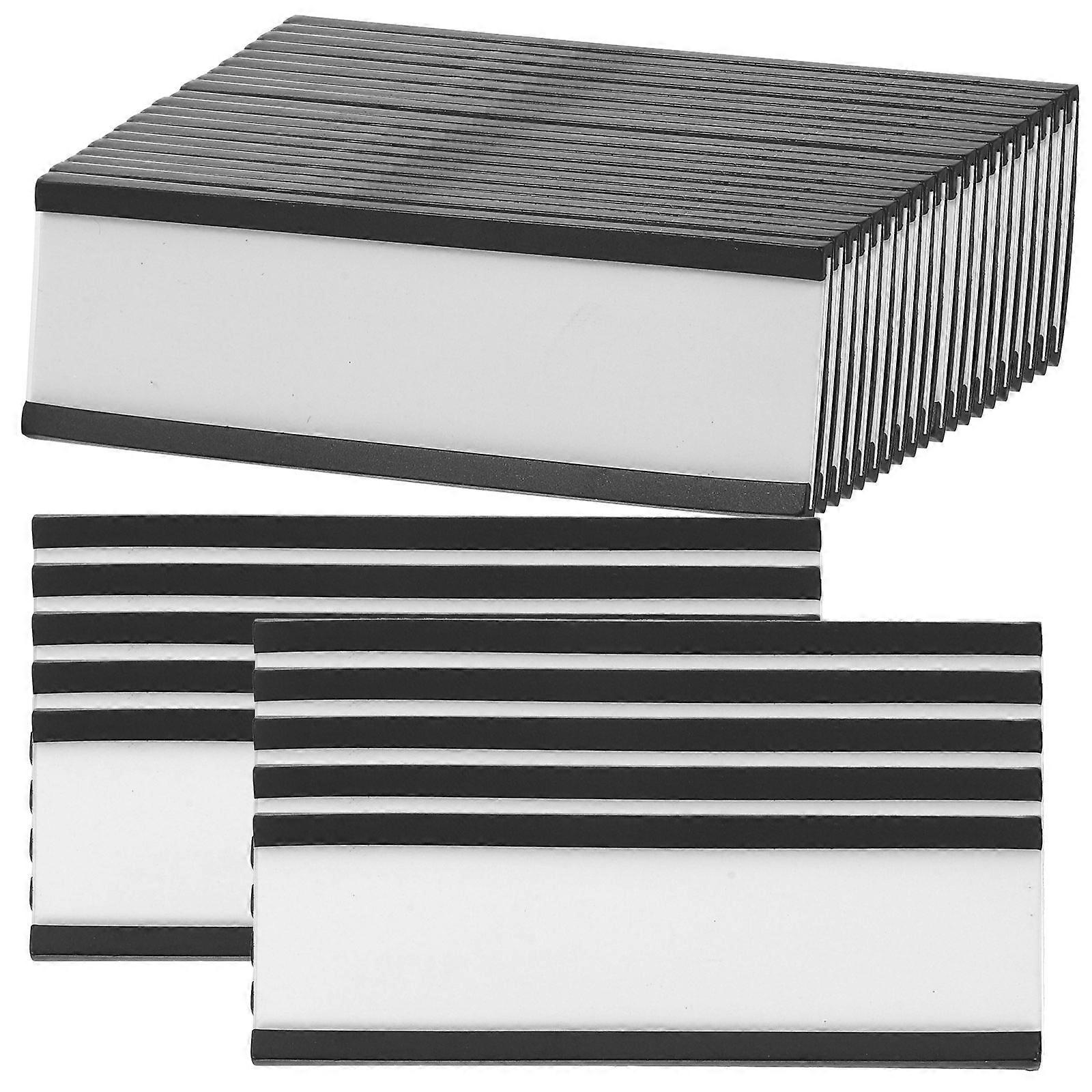 30 Stück Hochwertige, Langlebige Magnetische Kanaletikettenhalter-7.6x2.5cm