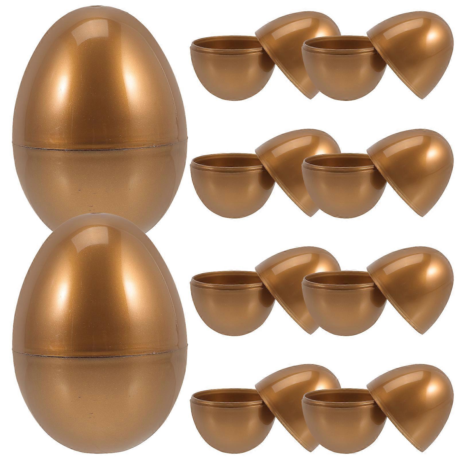 10 Stück Befüllbare Ostereier Für Kinder, Ideal Als Geschenkbox Für Ostersüßigkeiten Und Als Eierbehälter.-7.5x5.5cm