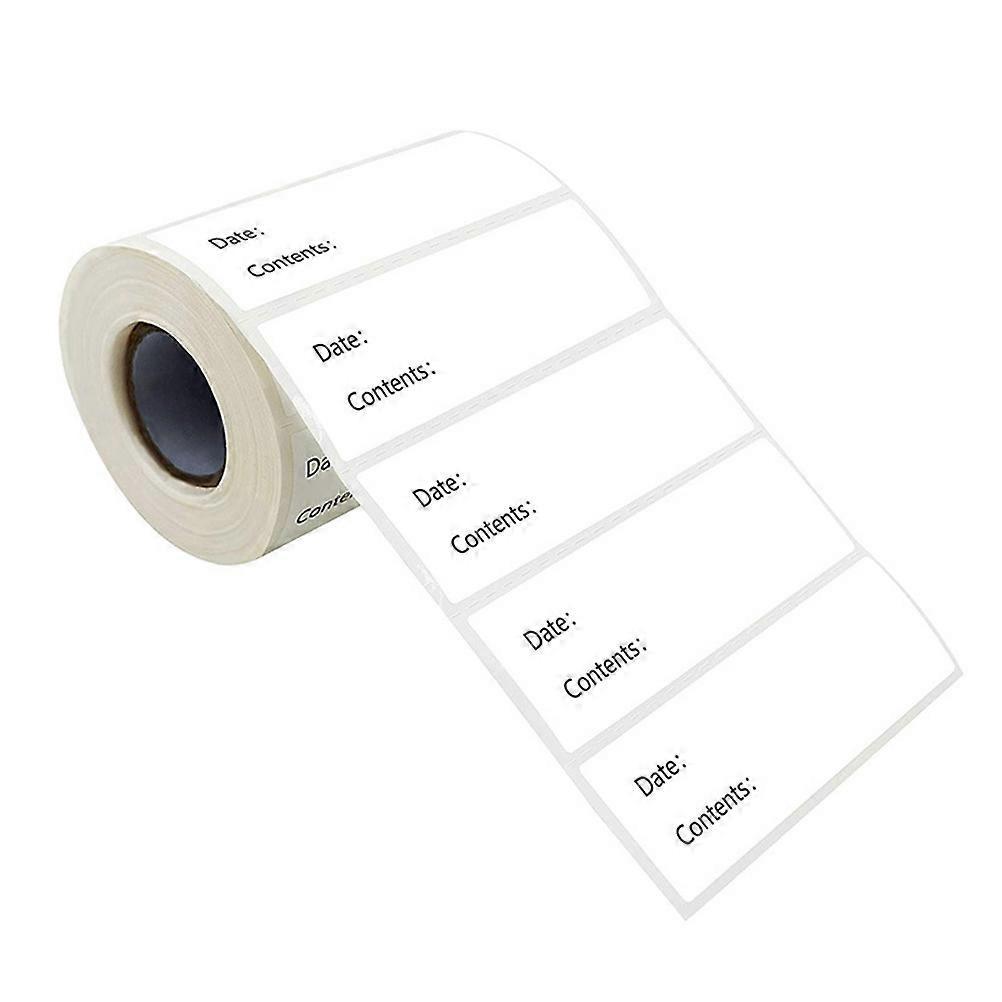 Lebensmitteletiketten, Geschenkanhänger, Aufkleber, Gefrierpapieretiketten, Beschreibbare Aufkleber, Etiketten Für Gefrierlebensmittel-5x2.5x0.1cm-white