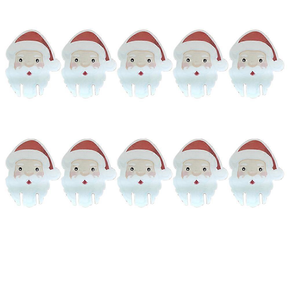 50 Stück Weihnachtsmann-weinglaskarten, Cartoon-weinglas-dekorationskarten, Einlegekarten, Weihnachts-trinkgeschirr-ornament Für Barpartys-6x3.6cm