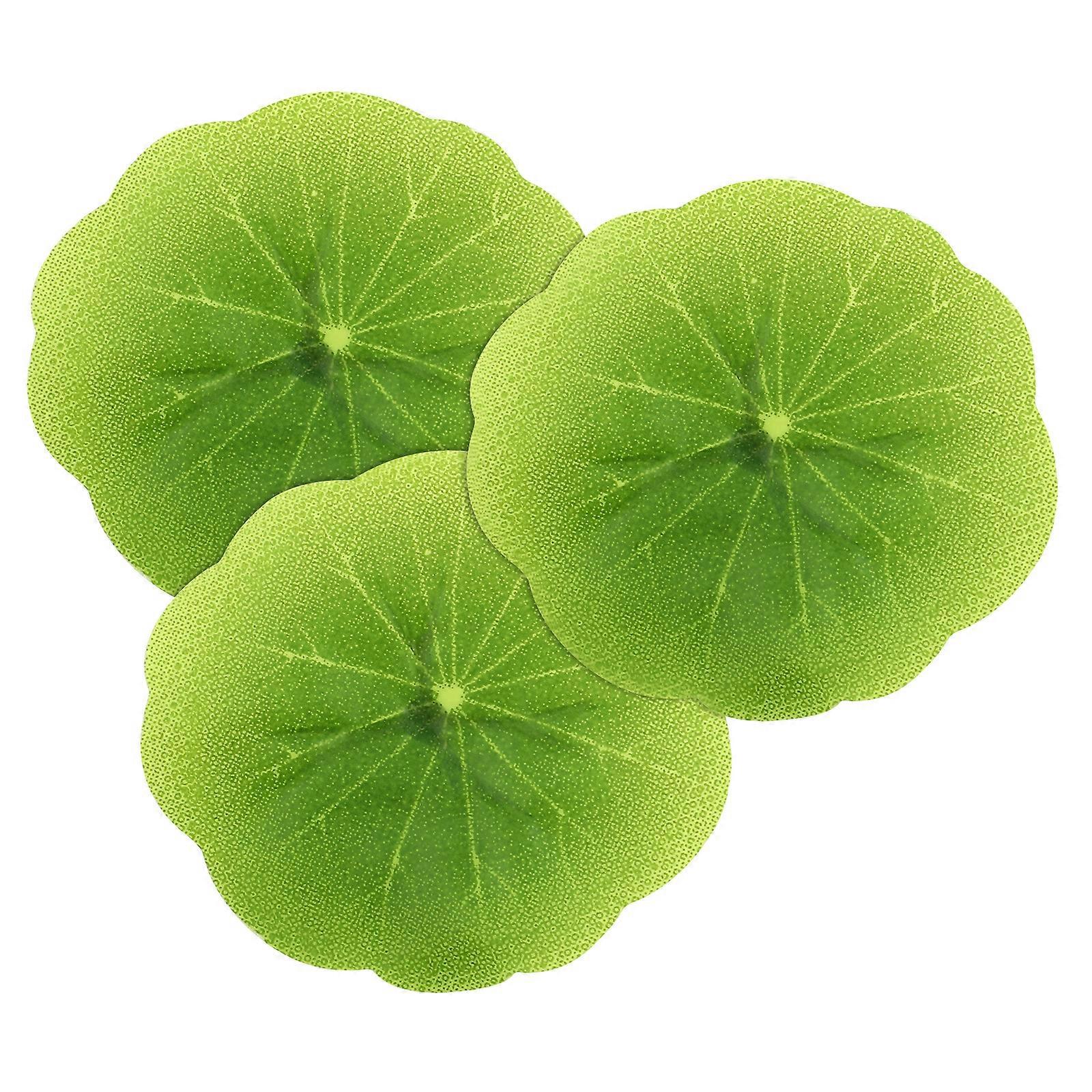 30 Künstliche Pflanzen, Schwimmende Teichpflanzen Für Den Außenbereich, Zubehör Für Schwimmende Aquariendekoration, Seerosenblätter Für Teiche-6cm-green