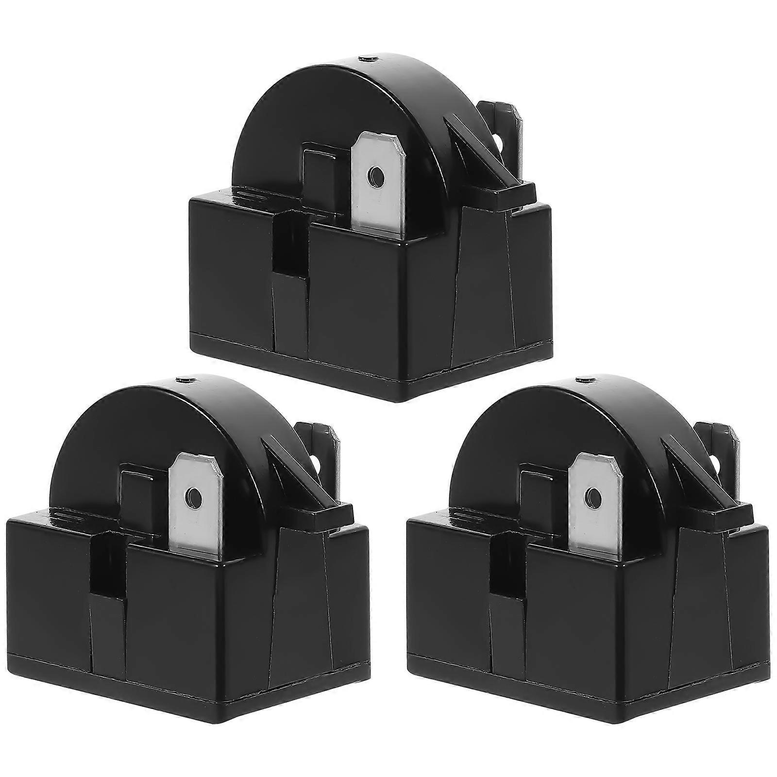 Stück Ersatz-anlaufrelais Für Kühlschränke Mit Kompressor-überlastschutz-2.9x2.8cm-black 2