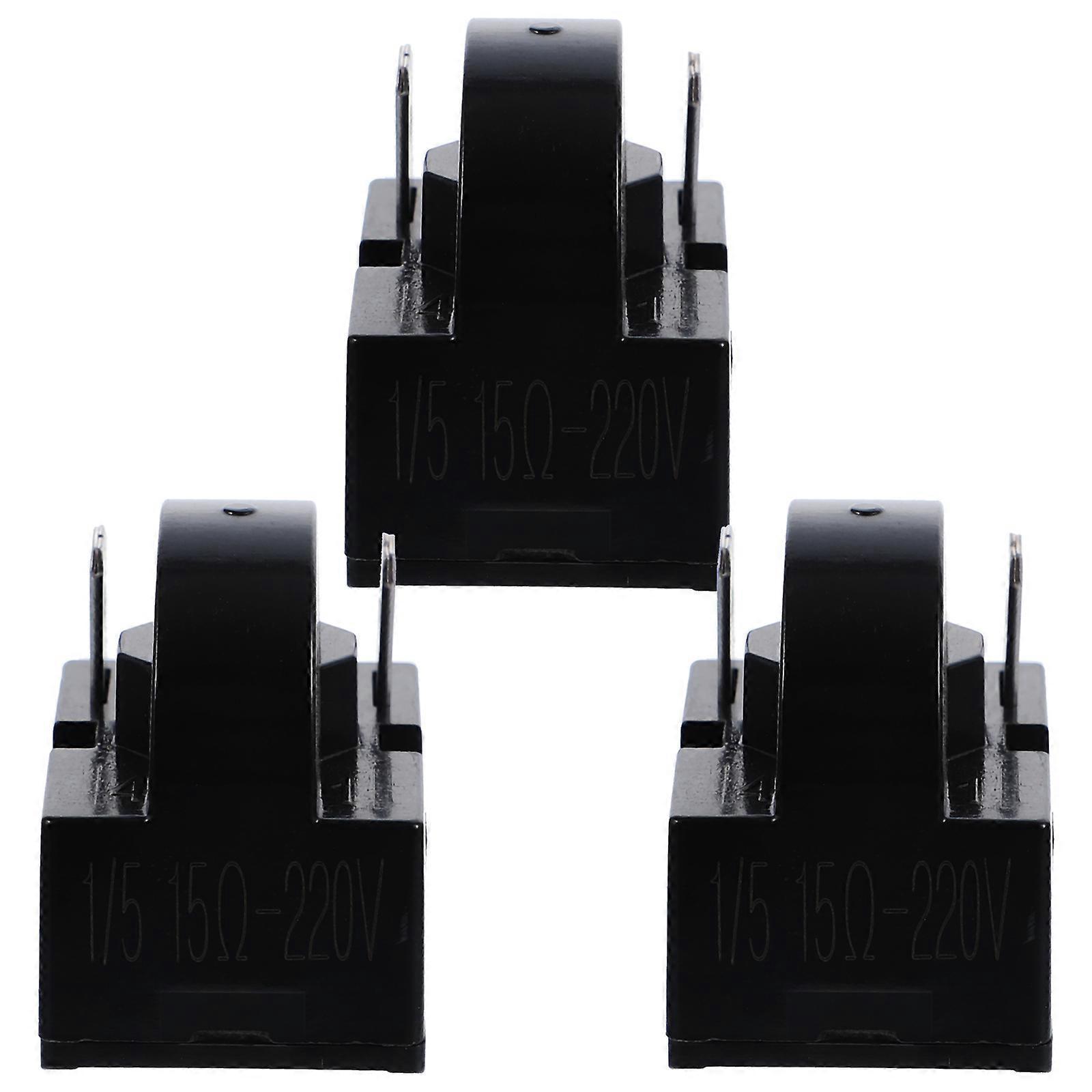 Stück Ersatz-anlaufrelais Für Kühlschränke Mit Kompressor-überlastschutz-2.9x2.8cm-black 1
