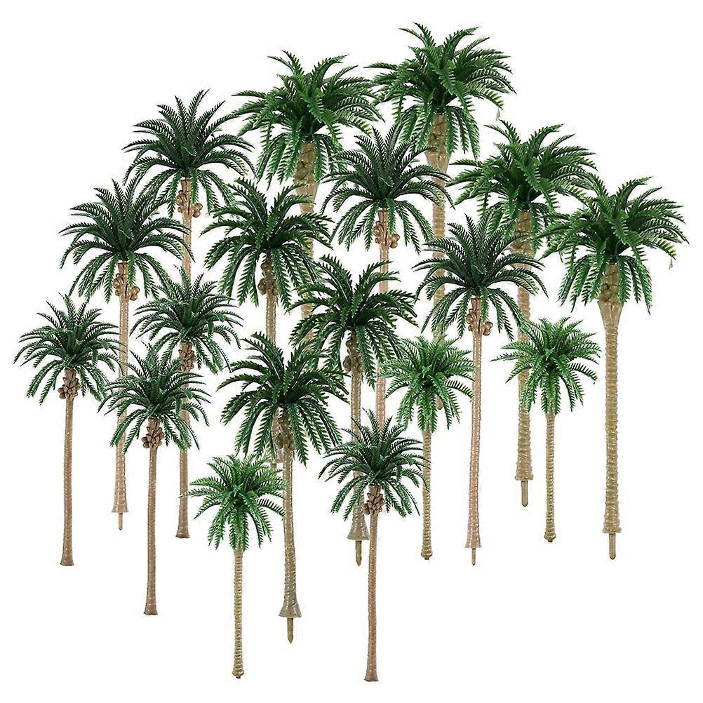 Set Künstliche Palmen, Büro- Und Hausdekoration, Gartenlandschaft-16x6cm