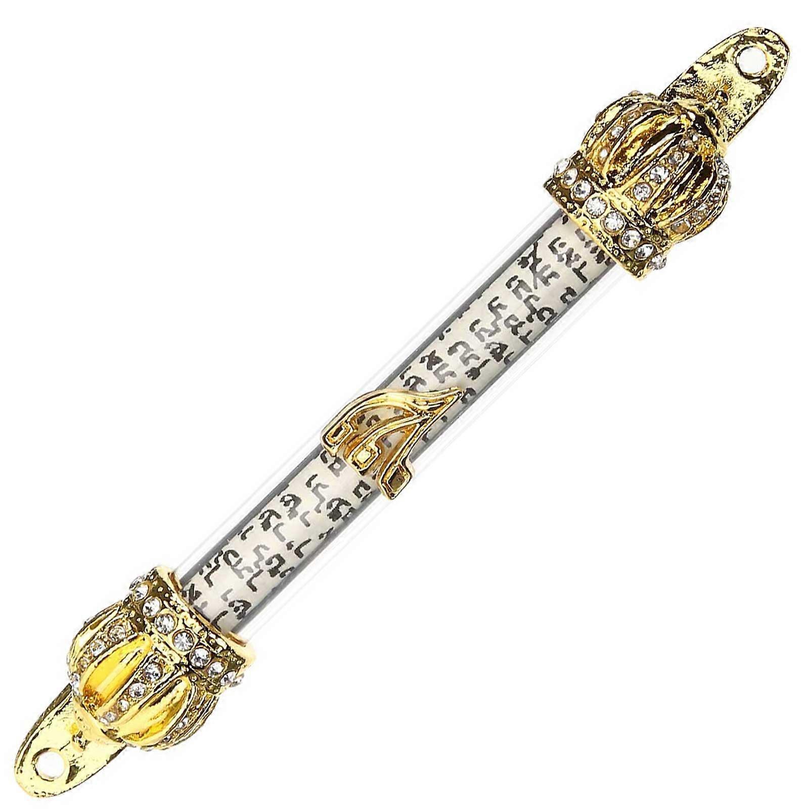 Türseite Metall Mezuzah Tür Mezuza Religiöses Dekor Metall Tür Mezuza Geschenk-12.5x2cm