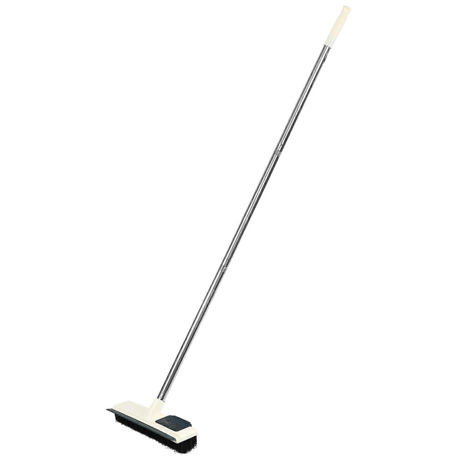 Bodenbürste, Badezimmerbürste Mit Langem Griff-120x23x6.5cm-white