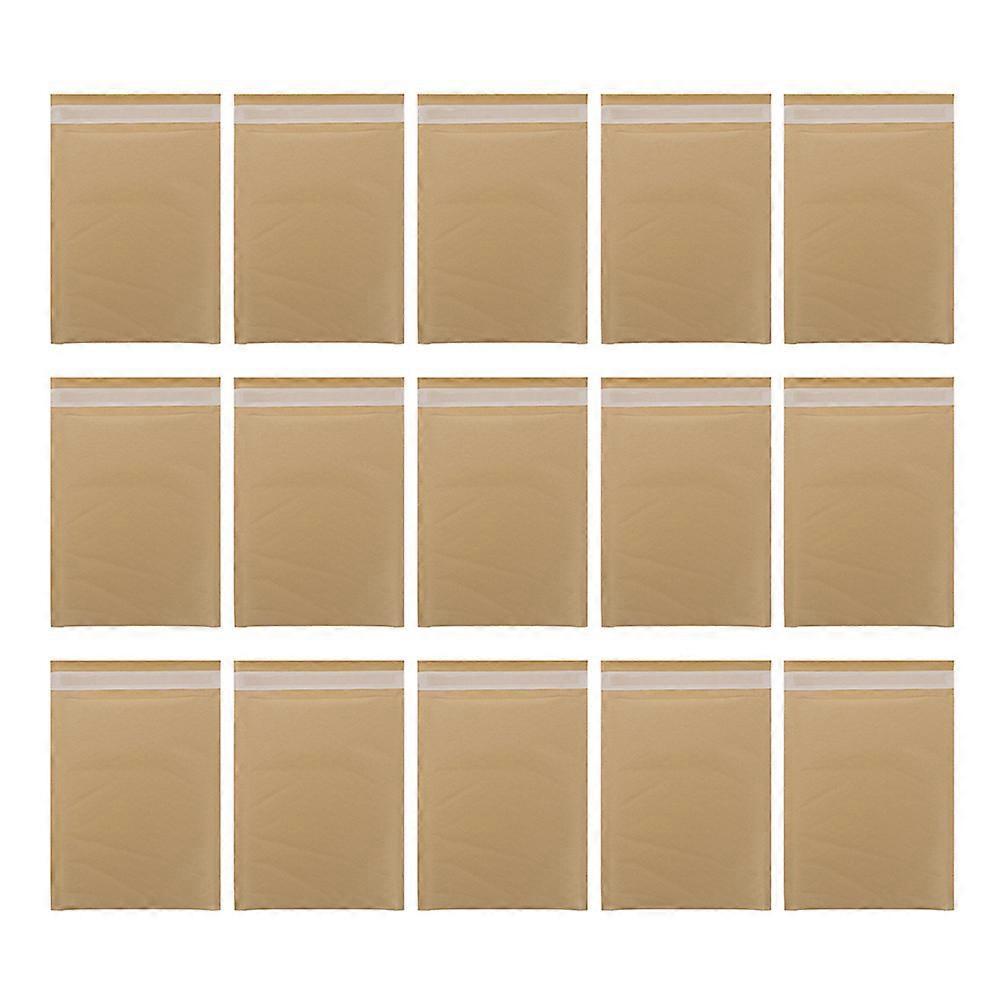 25 Stück Luftpolsterversandtaschen, Gepolsterte Versandtaschen, Selbstklebende Versandtaschen-22x16cm-light Brown