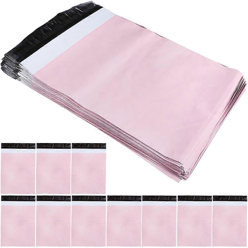 100 Stück Dicke Versandbeutel, Selbstklebende Versandbeutel, Verschleißfeste Verpackungsbeutel, Versandtaschen-37x25.5x0.03cm-pink
