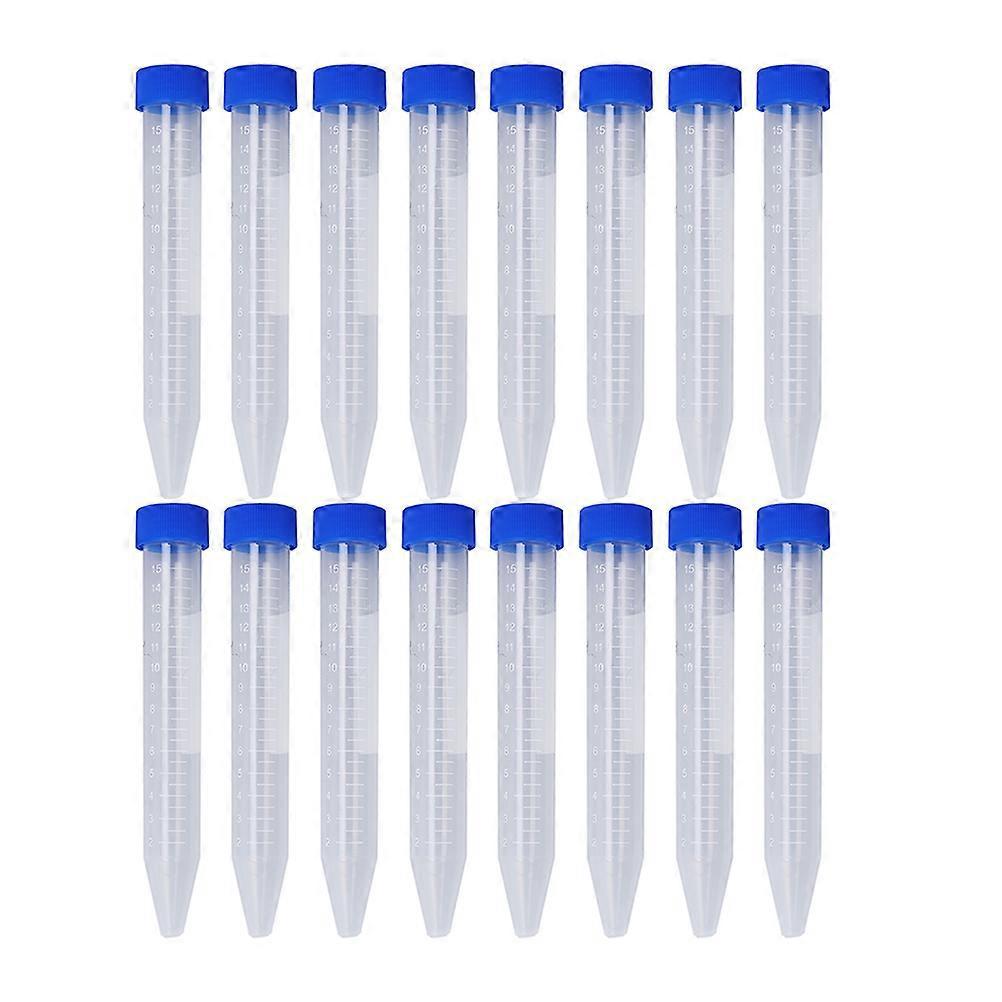 30 Stück Zentrifugenröhrchen, 15-ml-reagenzgläser Mit Schraubverschluss, Zerstäubungsröhrchen-lieferung-12x1.6cm-blue