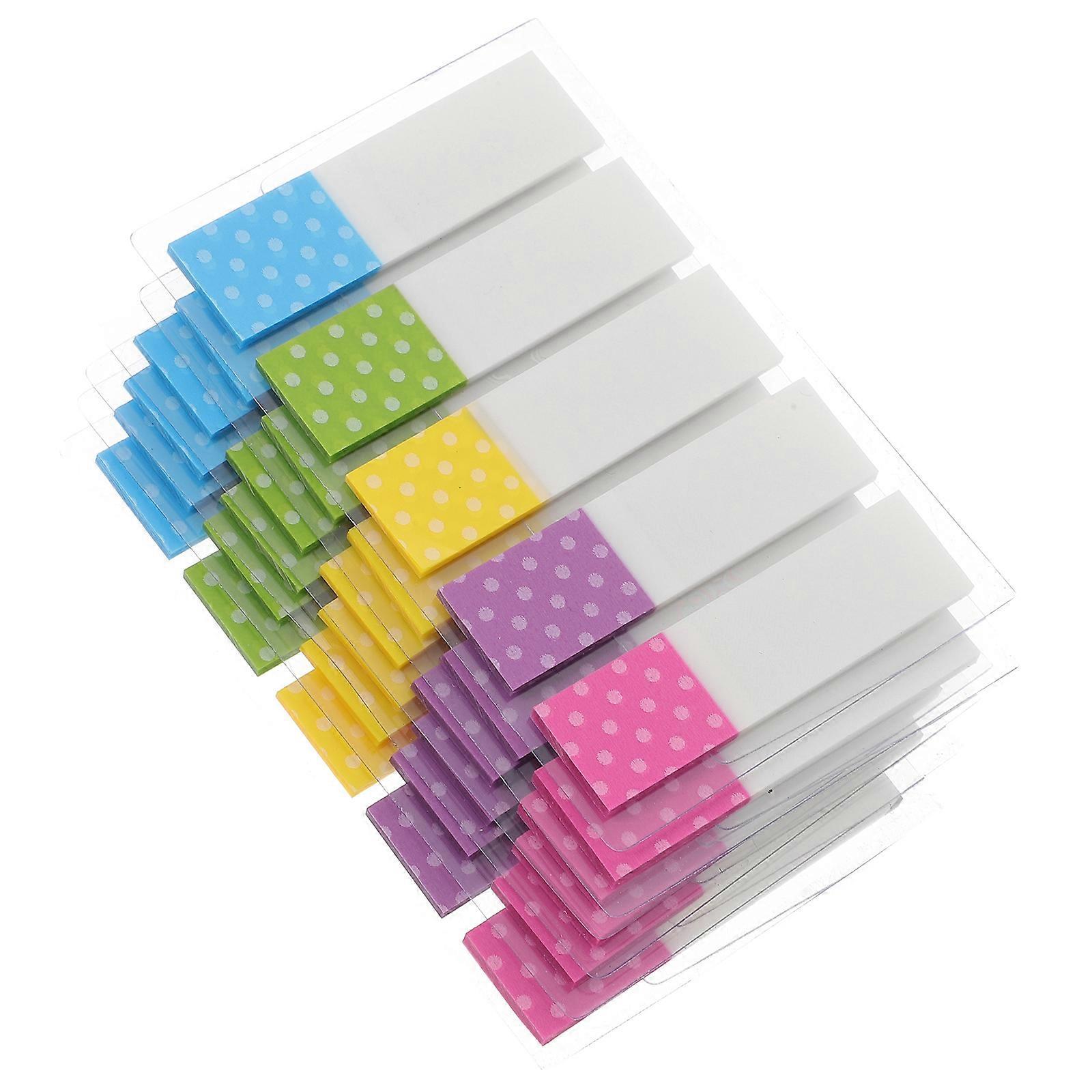 6er-packung Haftnotizblöcke, Haftetiketten, Papier-seitenmarker, Führungsregister-4.7x1.4cm