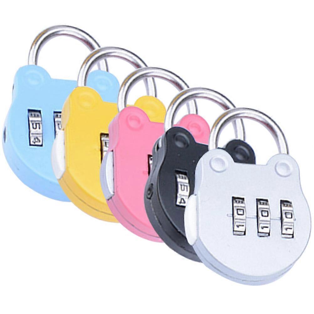 5er-pack Haushalts-schließfächer, Praktische Vorhängeschlösser, Multifunktionale Zahlenschlösser, Wohnaccessoire-5x3.8cm